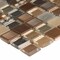 Msi Manhattan Mounted Blend Random Sized Glass And Metal Mosaic Tile In Brown, 10PK ZOR-MD-0113 - alternate 2